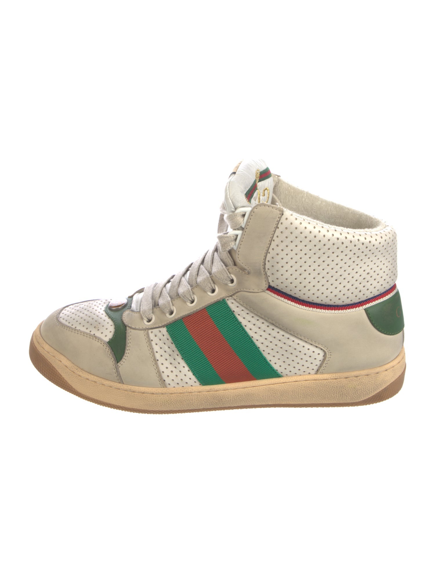 Gucci GG Canvas Leather Sneakers